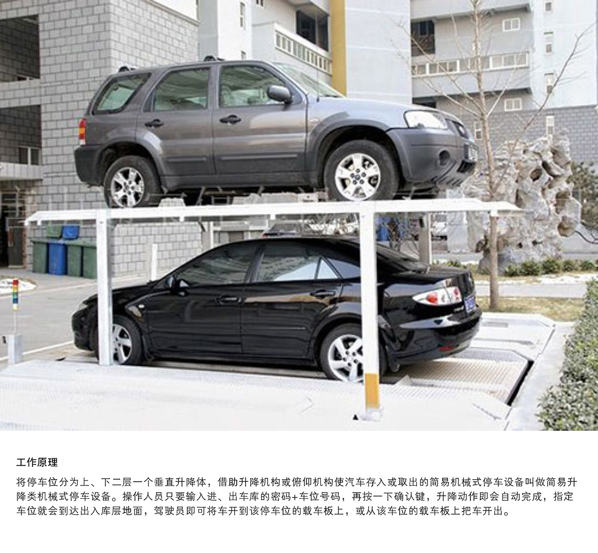 機械式車庫PJS2D1二層地坑簡易升降立體停車工作原理.jpg